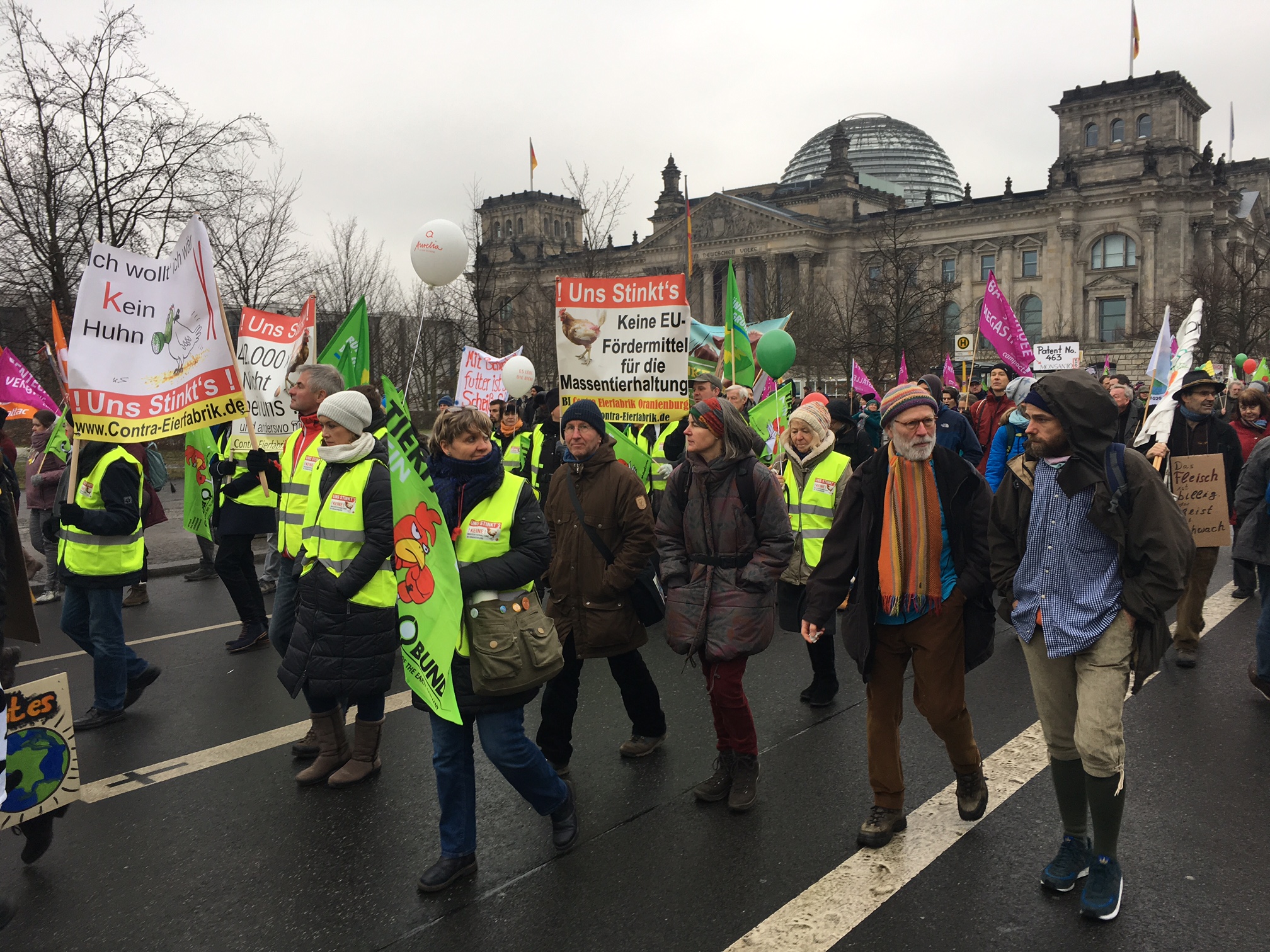 Die Bürgerinitiative "erobert" den Reichstag in Berlin.